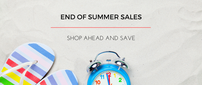 End of Summer Sales: Shop Ahead and Save
